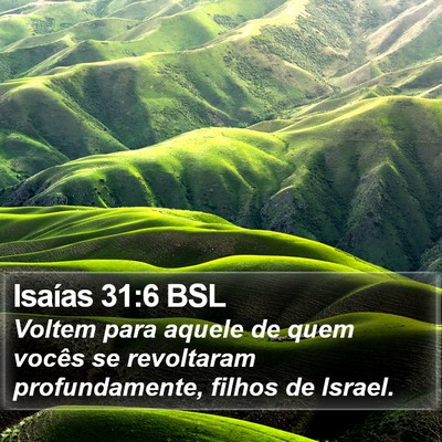 Isaías 31:6 BSL Bible Verse Image