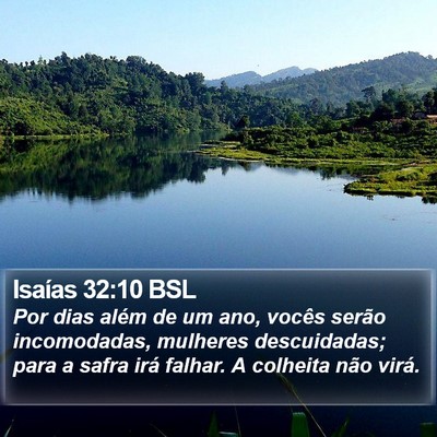 Isaías 32:10 BSL Bible Verse Image