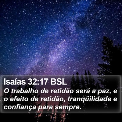 Isaías 32:17 BSL Bible Verse Image