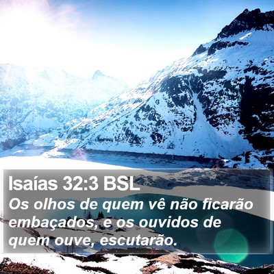 Isaías 32:3 BSL Bible Verse Image
