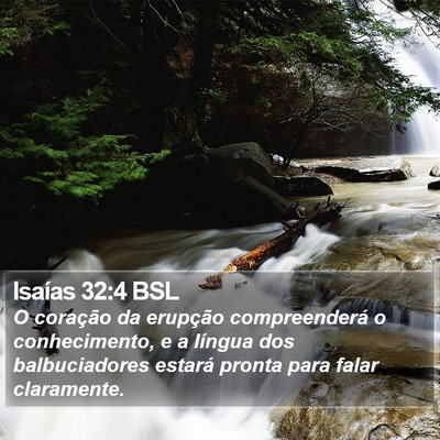 Isaías 32:4 BSL Bible Verse Image