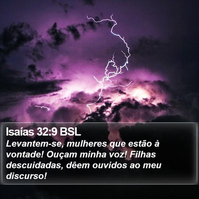 Isaías 32:9 BSL Bible Verse Image