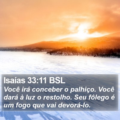 Isaías 33:11 BSL Bible Verse Image