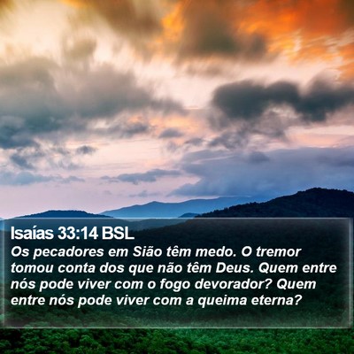 Isaías 33:14 BSL Bible Verse Image