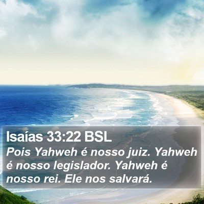 Isaías 33:22 BSL Bible Verse Image