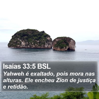 Isaías 33:5 BSL Bible Verse Image