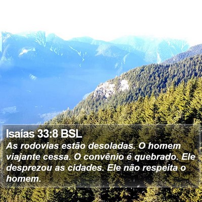 Isaías 33:8 BSL Bible Verse Image