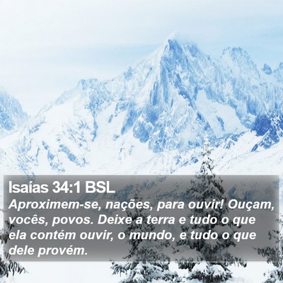 Isaías 34:1 BSL Bible Verse Image
