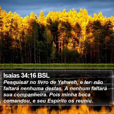 Isaías 34:16 BSL Bible Verse Image