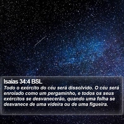 Isaías 34:4 BSL Bible Verse Image