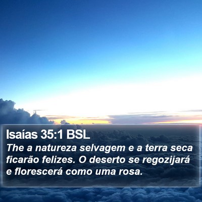 Isaías 35:1 BSL Bible Verse Image