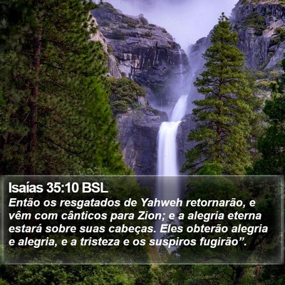 Isaías 35:10 BSL Bible Verse Image