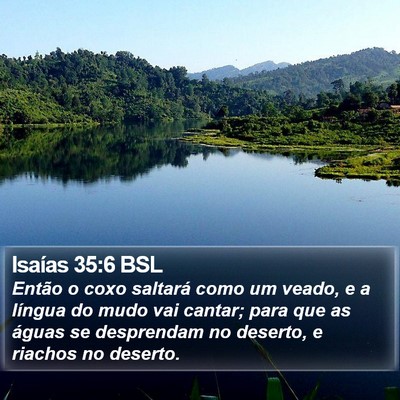 Isaías 35:6 BSL Bible Verse Image