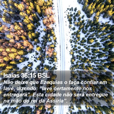 Isaías 36:15 BSL Bible Verse Image