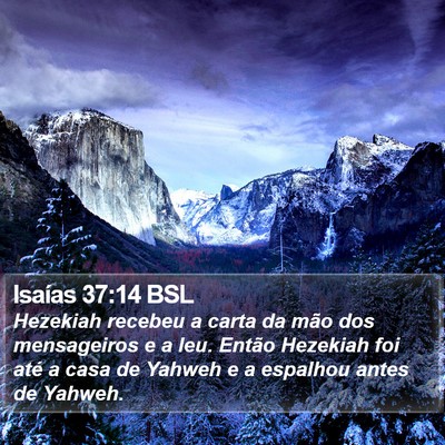 Isaías 37:14 BSL Bible Verse Image