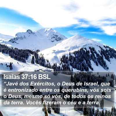 Isaías 37:16 BSL Bible Verse Image