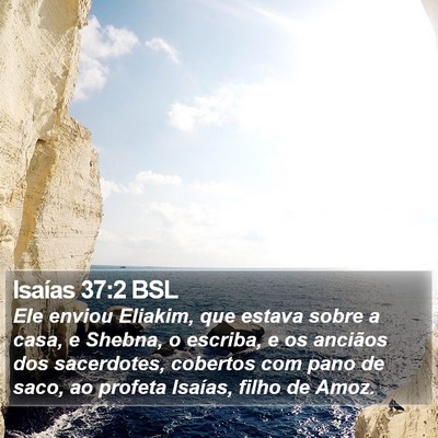 Isaías 37:2 BSL Bible Verse Image