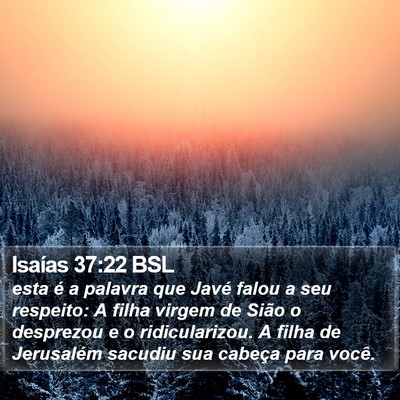 Isaías 37:22 BSL Bible Verse Image