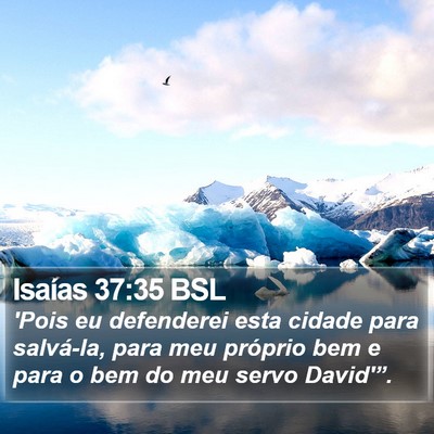 Isaías 37:35 BSL Bible Verse Image
