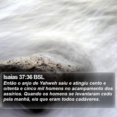 Isaías 37:36 BSL Bible Verse Image