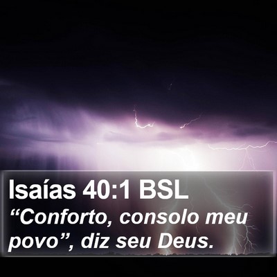 Isaías 40:1 BSL Bible Verse Image