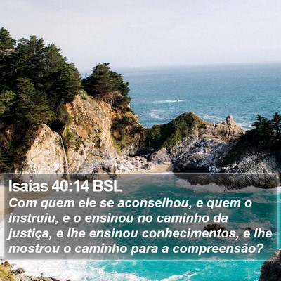 Isaías 40:14 BSL Bible Verse Image