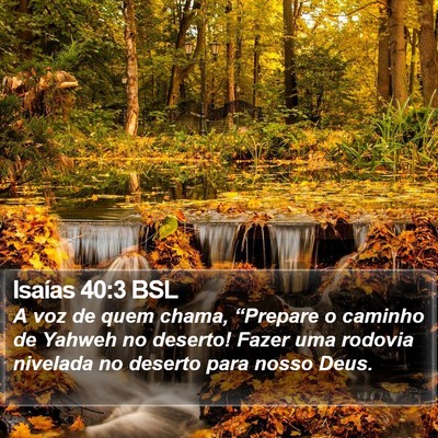 Isaías 40:3 BSL Bible Verse Image
