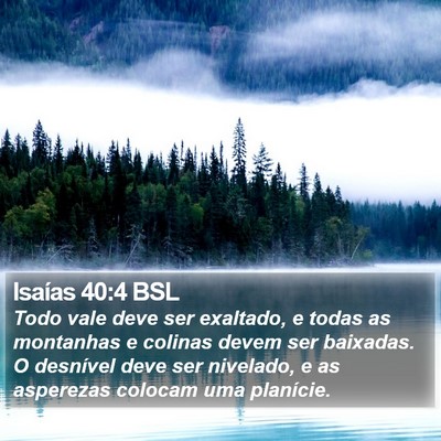 Isaías 40:4 BSL Bible Verse Image