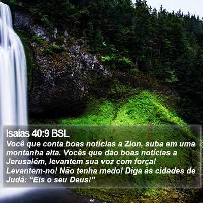 Isaías 40:9 BSL Bible Verse Image