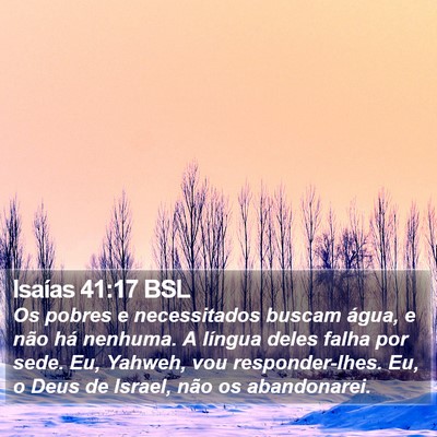 Isaías 41:17 BSL Bible Verse Image