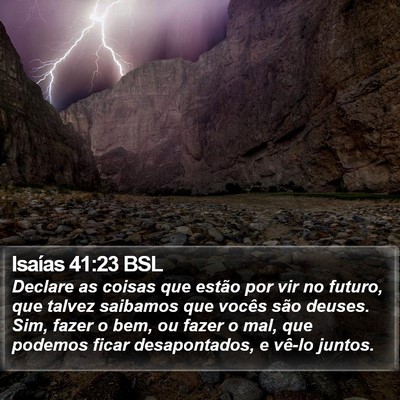 Isaías 41:23 BSL Bible Verse Image