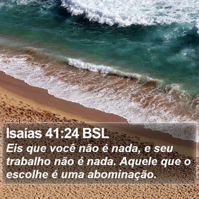 Isaías 41:24 BSL Bible Verse Image