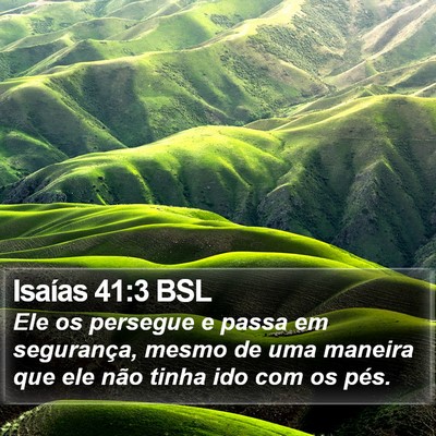 Isaías 41:3 BSL Bible Verse Image