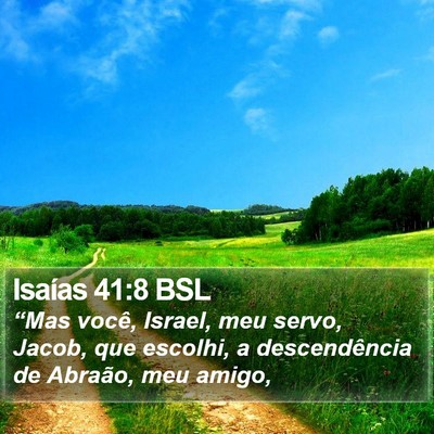 Isaías 41:8 BSL Bible Verse Image