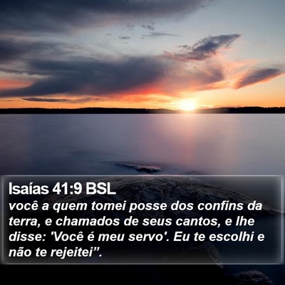 Isaías 41:9 BSL Bible Verse Image