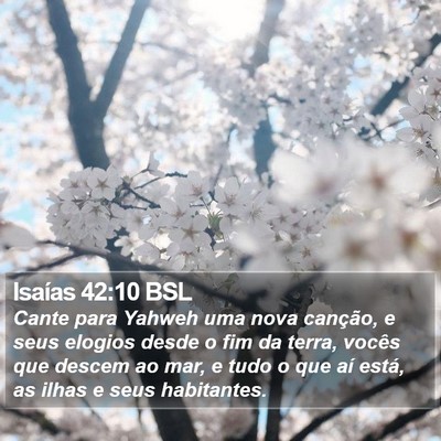 Isaías 42:10 BSL Bible Verse Image