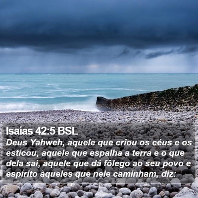 Isaías 42:5 BSL Bible Verse Image