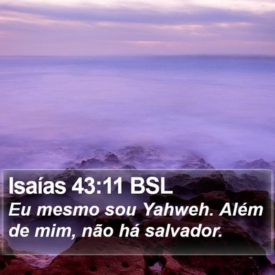 Isaías 43:11 BSL Bible Verse Image