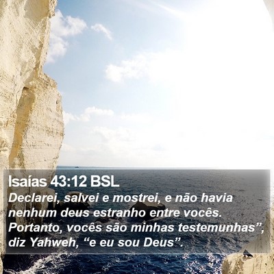 Isaías 43:12 BSL Bible Verse Image
