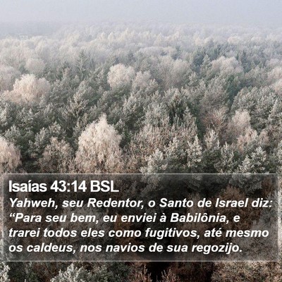 Isaías 43:14 BSL Bible Verse Image