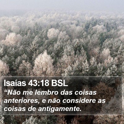 Isaías 43:18 BSL Bible Verse Image