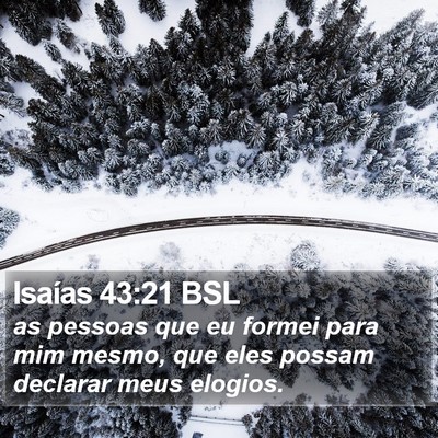 Isaías 43:21 BSL Bible Verse Image