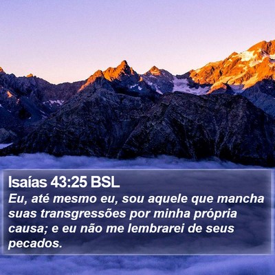 Isaías 43:25 BSL Bible Verse Image