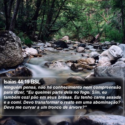 Isaías 44:19 BSL Bible Verse Image