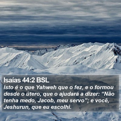 Isaías 44:2 BSL Bible Verse Image