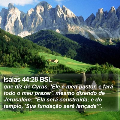 Isaías 44:28 BSL Bible Verse Image