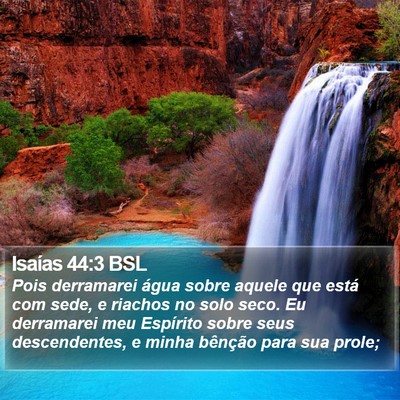 Isaías 44:3 BSL Bible Verse Image