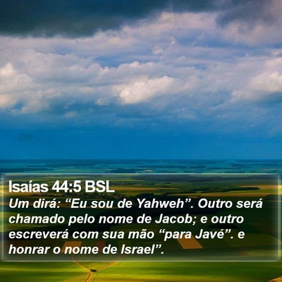 Isaías 44:5 BSL Bible Verse Image
