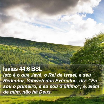 Isaías 44:6 BSL Bible Verse Image