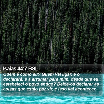Isaías 44:7 BSL Bible Verse Image